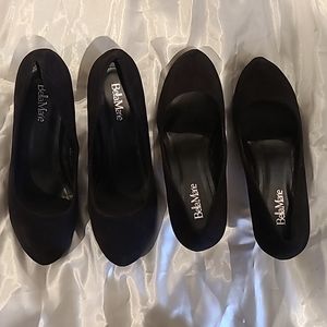 Bella Marie Kylie 1 Black Suede Heels, Size 10